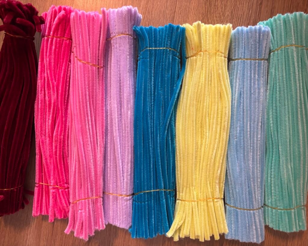 Chenille draad, pipe cleaners - Girlypop DIY